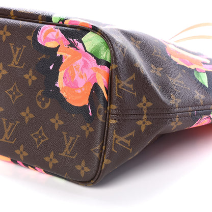 Louis Vuitton Monogram Roses Neverfull MM 9 of 9