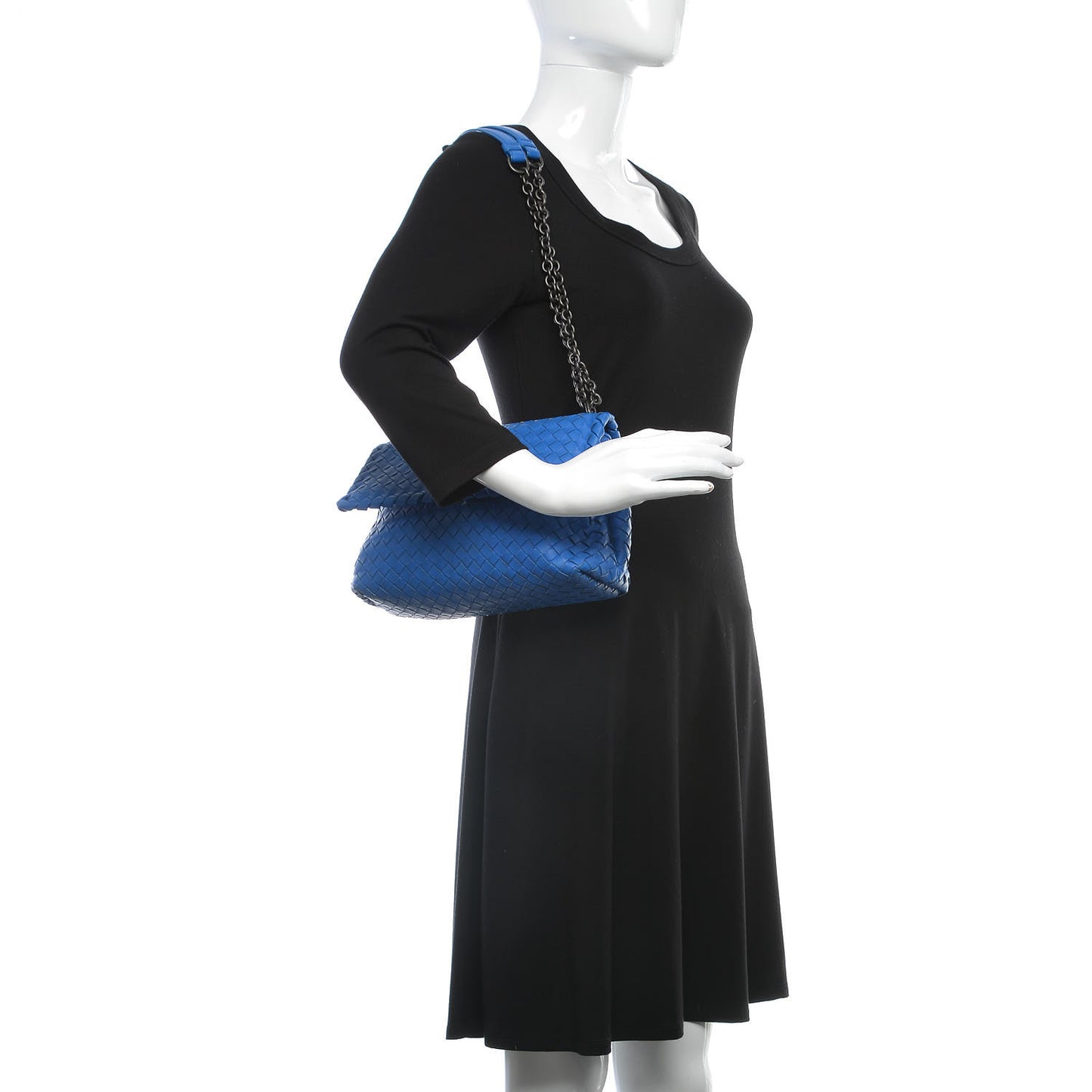 Nappa Intrecciato Medium Olimpia Bag Blue Royal