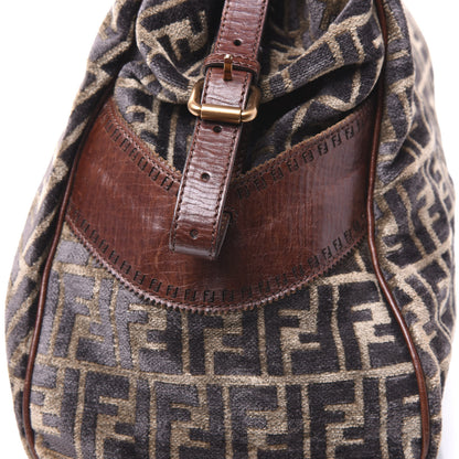 Fendi Velvet Zucca Vitello Large Bag De Jour Fango 9 of 9