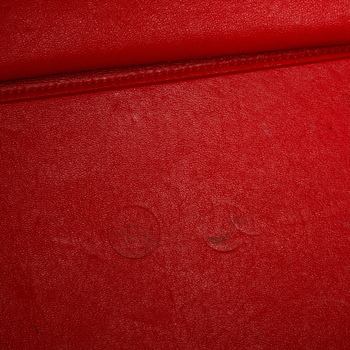 Drummed Calfskin Suede Large Trapeze Vermillion