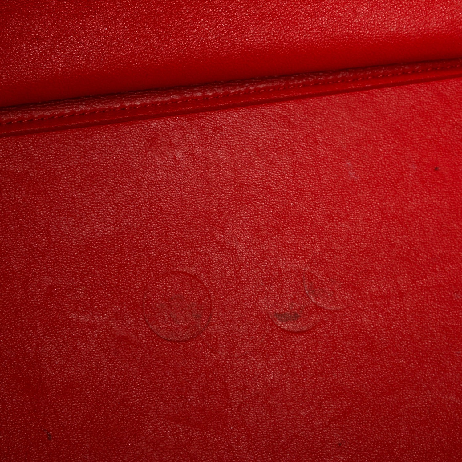 Celine Drummed Calfskin Suede Large Trapeze Vermillion 9 of 11