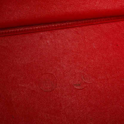 Celine Drummed Calfskin Suede Large Trapeze Vermillion 9 of 11