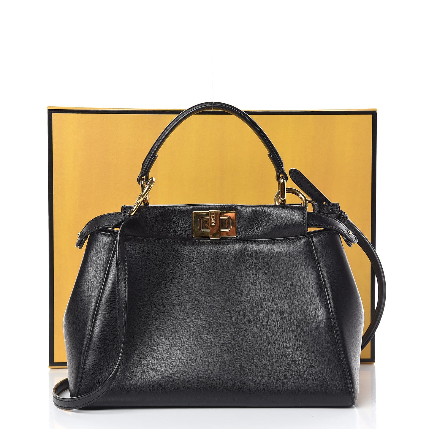 Nappa Mini Peekaboo Iconic Satchel Black