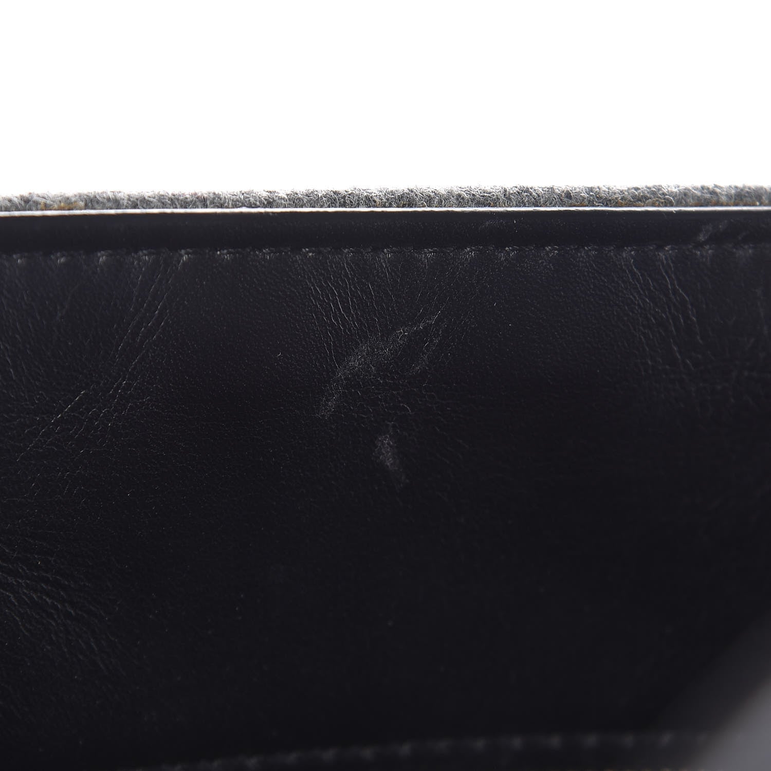 Celine Felt Calfskin Large Tie Knot Tote Grey Black 7 of 10