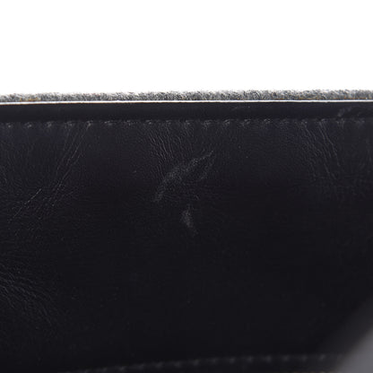 Celine Felt Calfskin Large Tie Knot Tote Grey Black 7 of 10