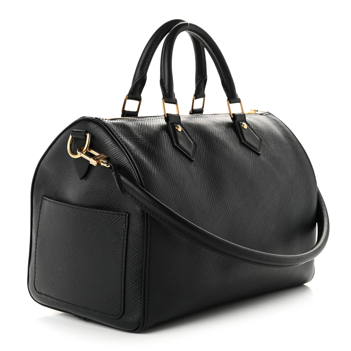 Louis Vuitton Epi Speedy Soft 30 Black 3 of 9