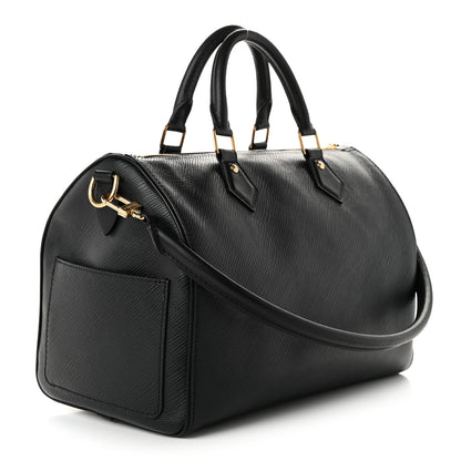 Louis Vuitton Epi Speedy Soft 30 Black 3 of 9