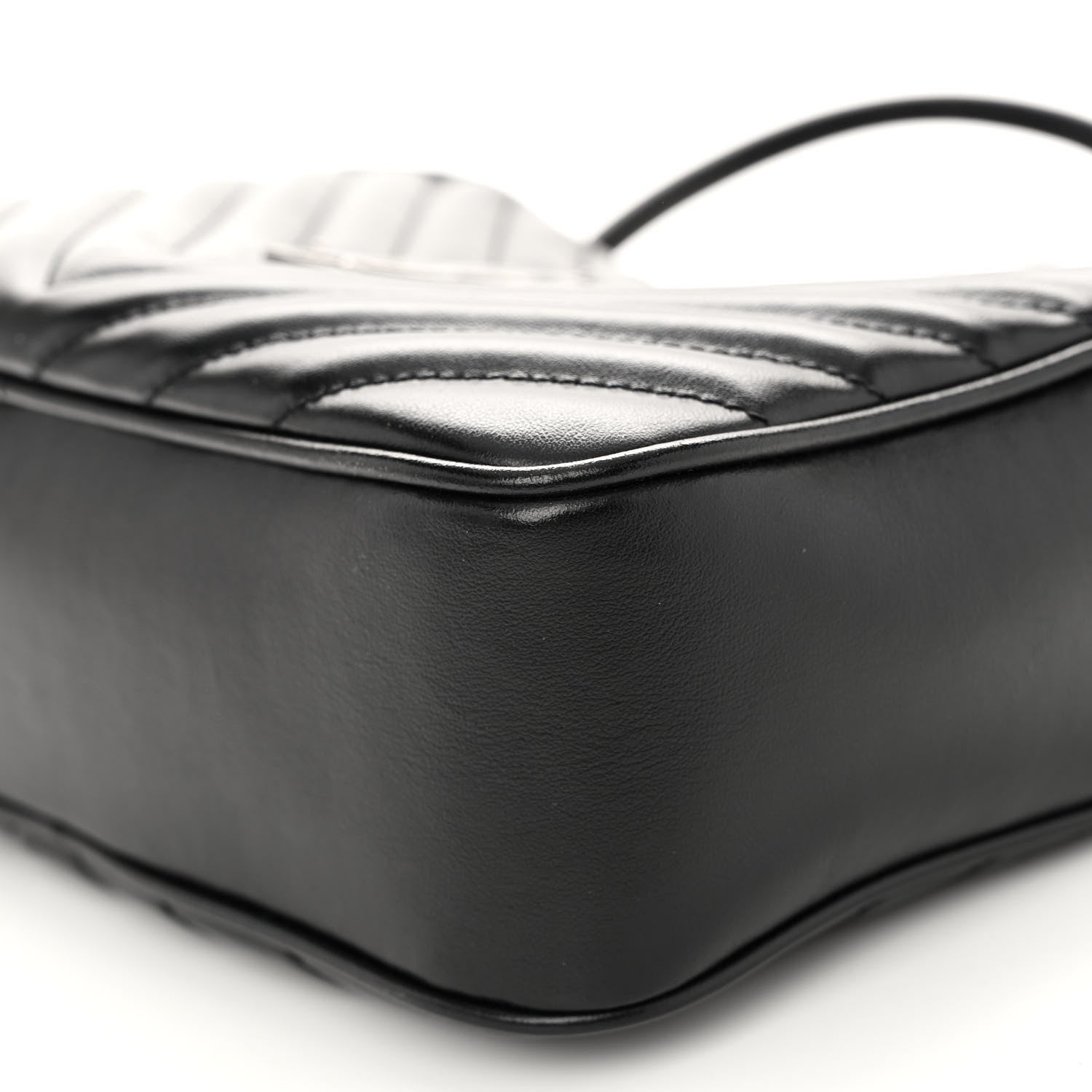 Saint Laurent Calfskin Matelasse Monogram Lou Camera Bag Black 9 of 9
