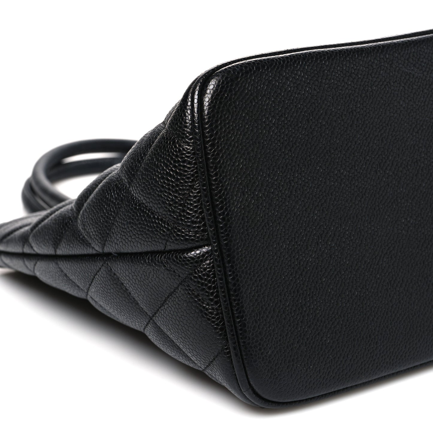 Caviar Quilted Medallion Tote Black