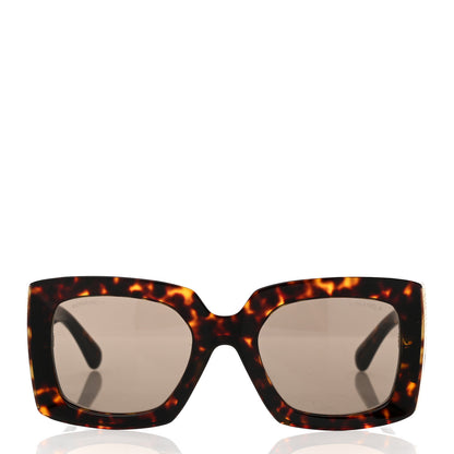 Chanel Acetate Rectangle Sunglasses 5435 Tortoise 2 of 8