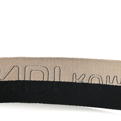 Fendi X FILA Canvas Calfskin Mania Strap You Beige Black 6 of 6