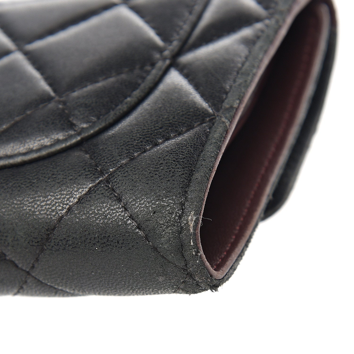 Chanel Lambskin Quilted Large Flap Wallet Black 11 of 14