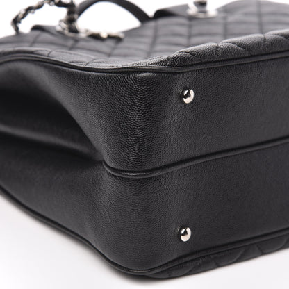 Chanel Caviar Quilted Large Urban Companion Top Handle Shopping Tote Black 9 of 10