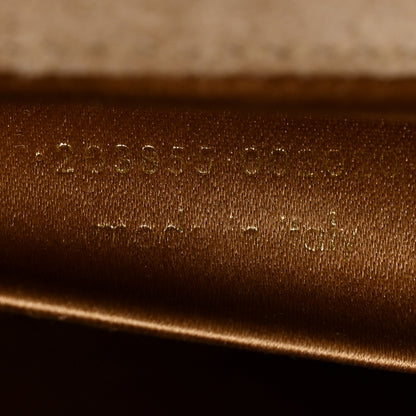 Saint Laurent Textured Patent Calfskin Monogram Large Belle De Jour Clutch Gold 7 of 7