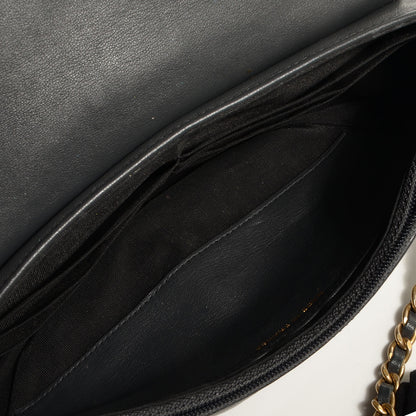 Chanel Lambskin Half Moon Wallet On Chain WOC Dark Grey 5 of 8