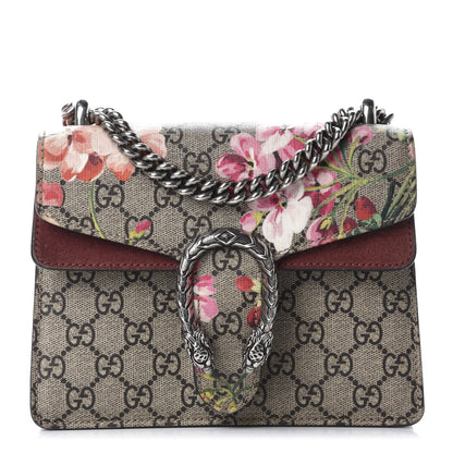 Gucci GG Supreme Monogram Blooms Mini Dionysus Shoulder Bag Beige Multicolor Dry Rose 1 of 11