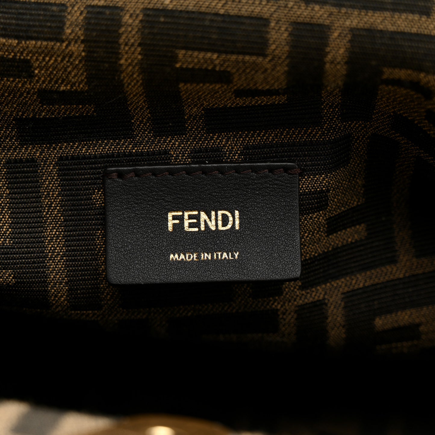 Shiny Nappa Small Fendi First Wasabi