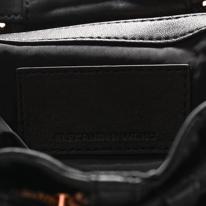 Alexander Wang Lambskin Marti Backpack Washed Black Rose Gold Hardware 6 of 8