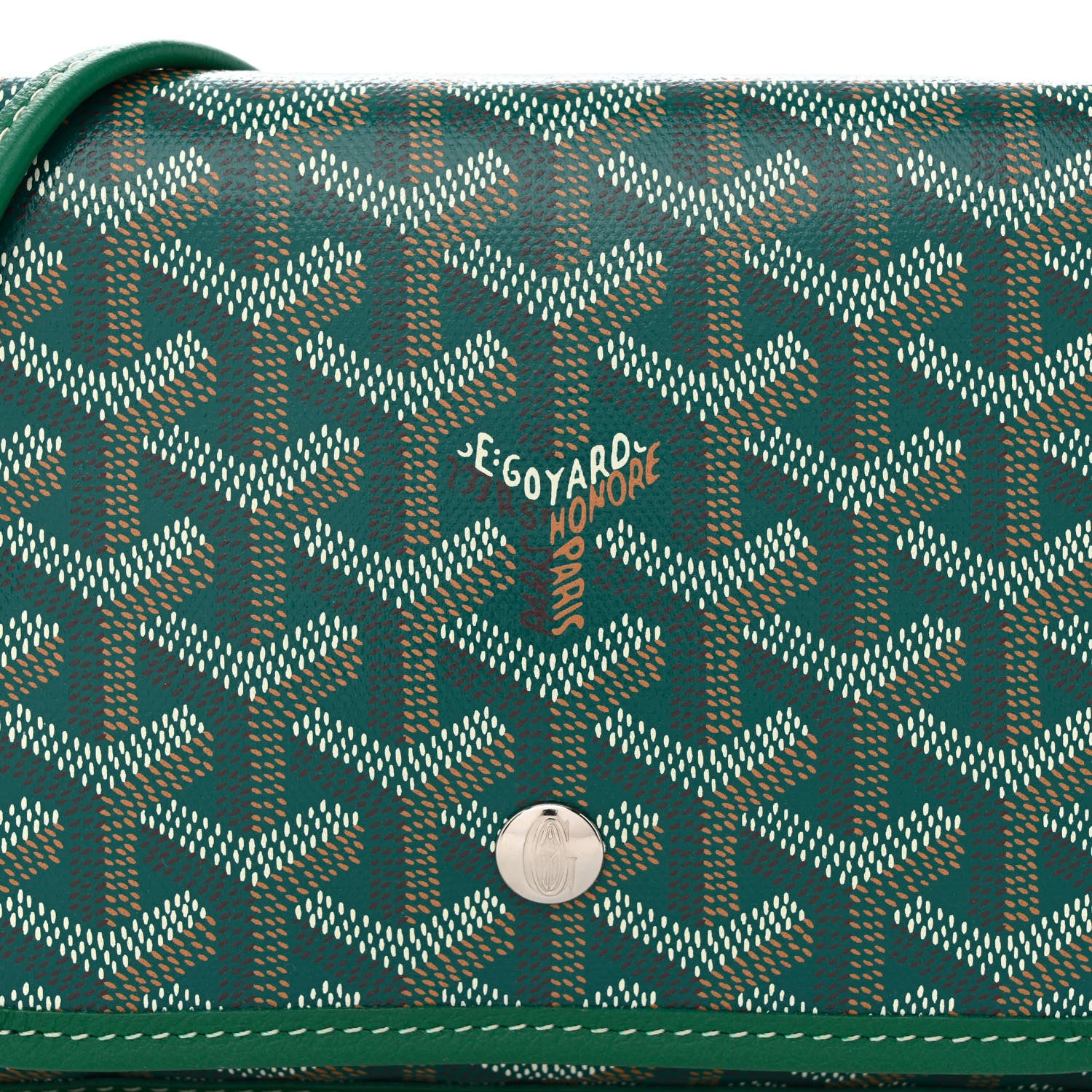 Goyard Goyardine Plumet Wallet Clutch Green 10 of 14