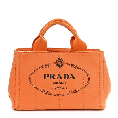 Prada Canapa Small Logo Tote Papaya 1 of 10