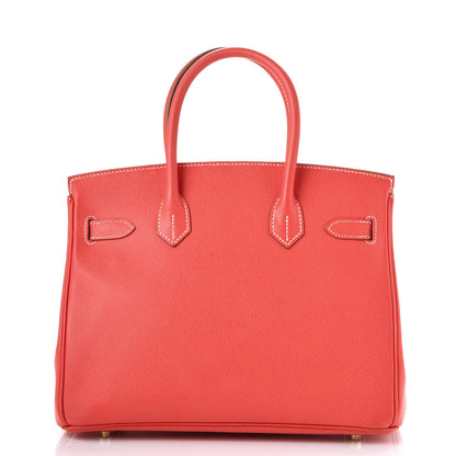 Hermes Epsom Candy Birkin 30 Rose Jaipur Gold 4 of 39