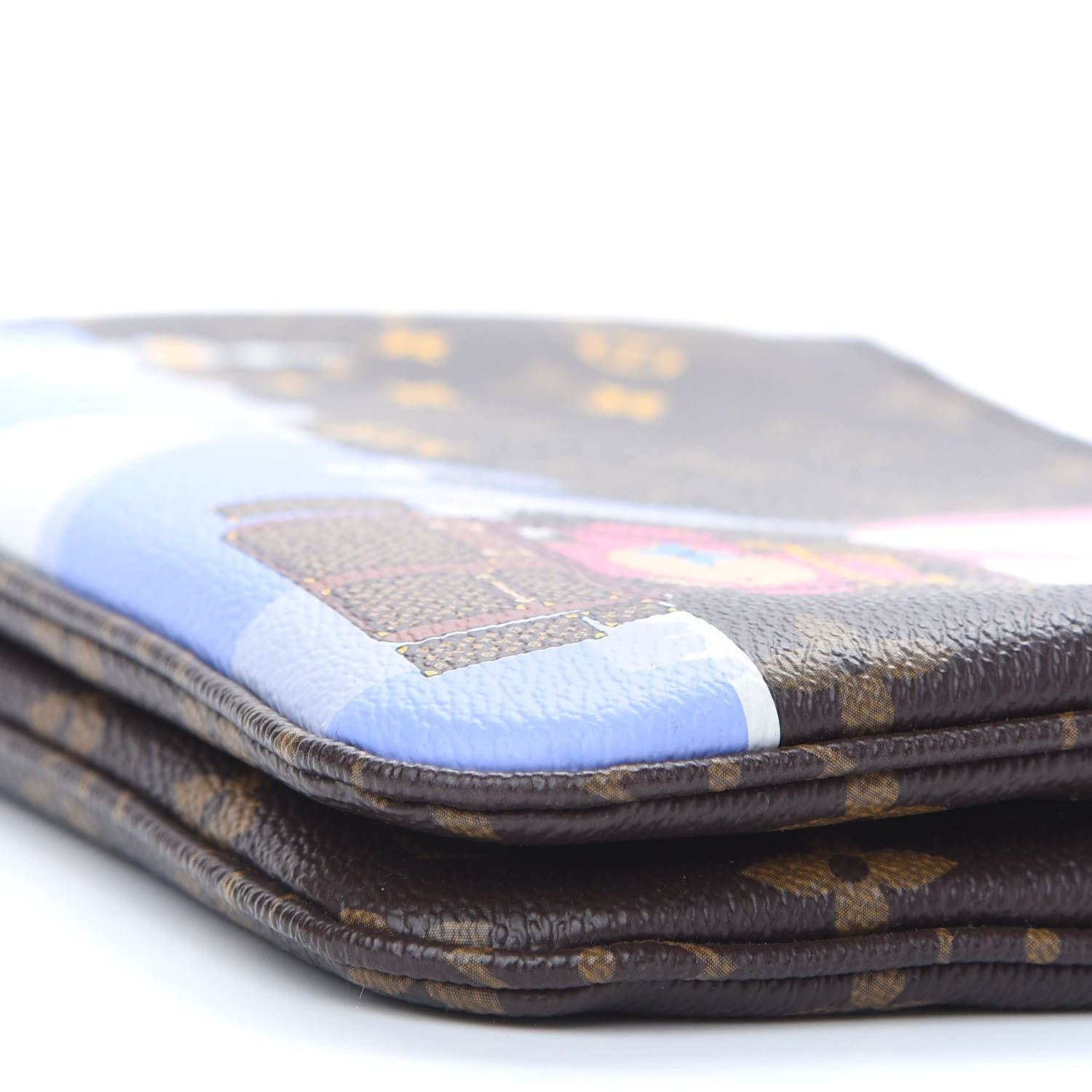 Louis Vuitton Monogram 2019 Christmas Animation Double Zip Pochette 9 of 9