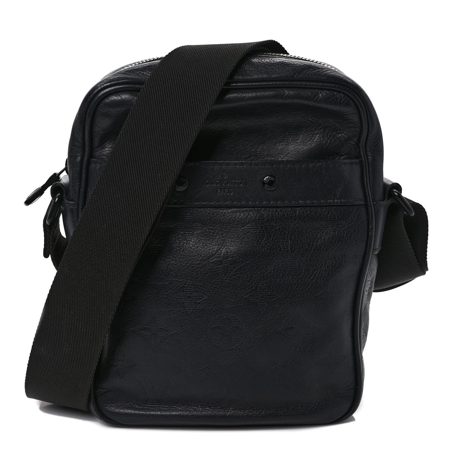 Louis Vuitton Calfskin Monogram Shadow Danube PM Black 1 of 10