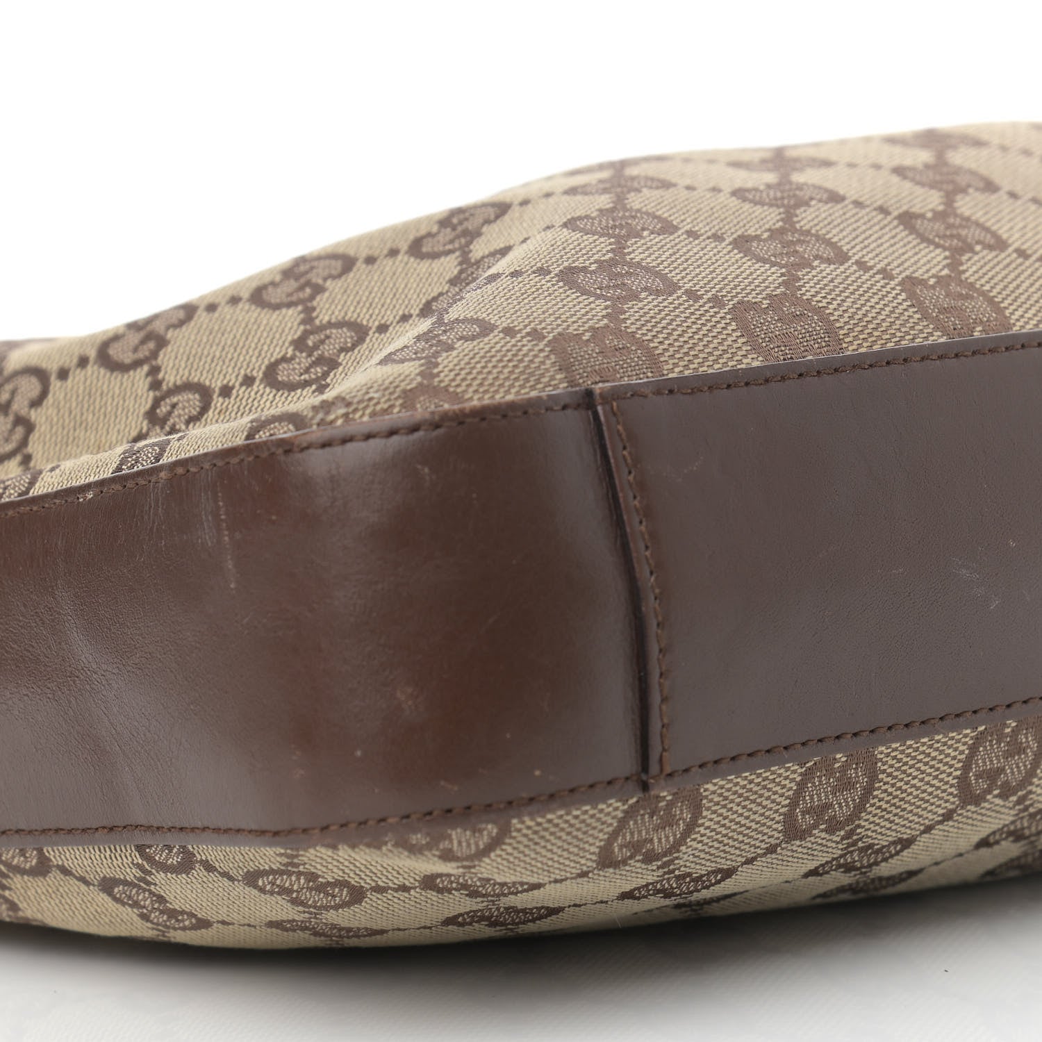 Gucci Monogram GG Small Clasp Hobo Brown 9 of 11