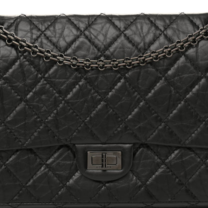Chanel Aged Calfskin Quilted 2.55 Reissue 226 Flap So Black 8 of 12