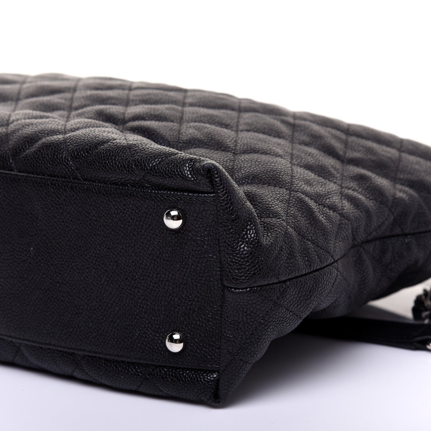 Caviar Quilted French Riviera Hobo Black
