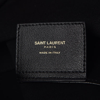 Saint Laurent Calfskin Large Shopping Tote Black 7 of 8