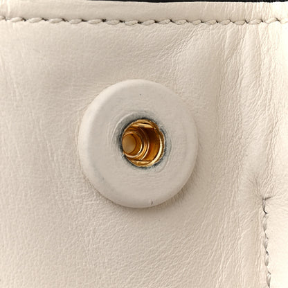 Prada Saffiano City Calfskin Greche Paradigme Bag White Black 20 of 20