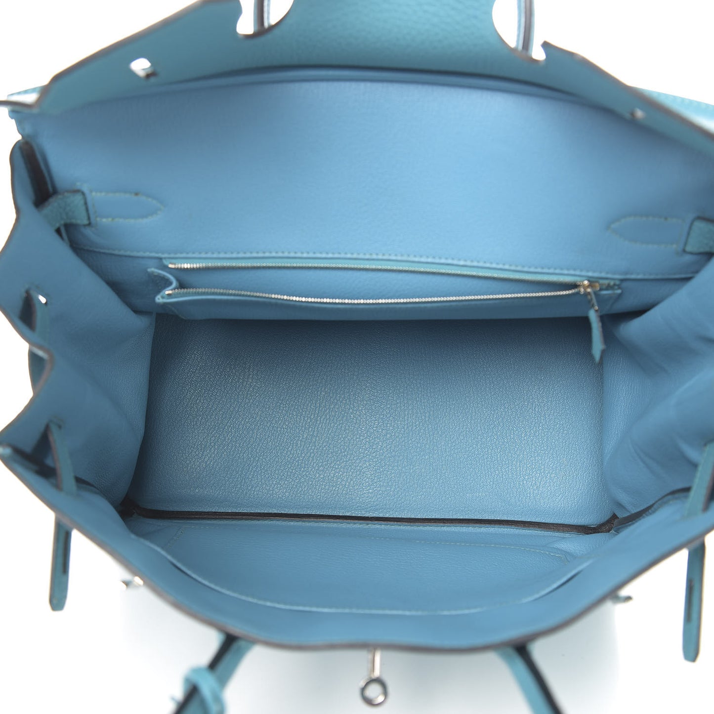 Taurillon Clemence Birkin 35 Turquoise