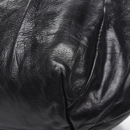 Prada Soft Calf Pleated Shoulder Bag Nero Black 11 of 12
