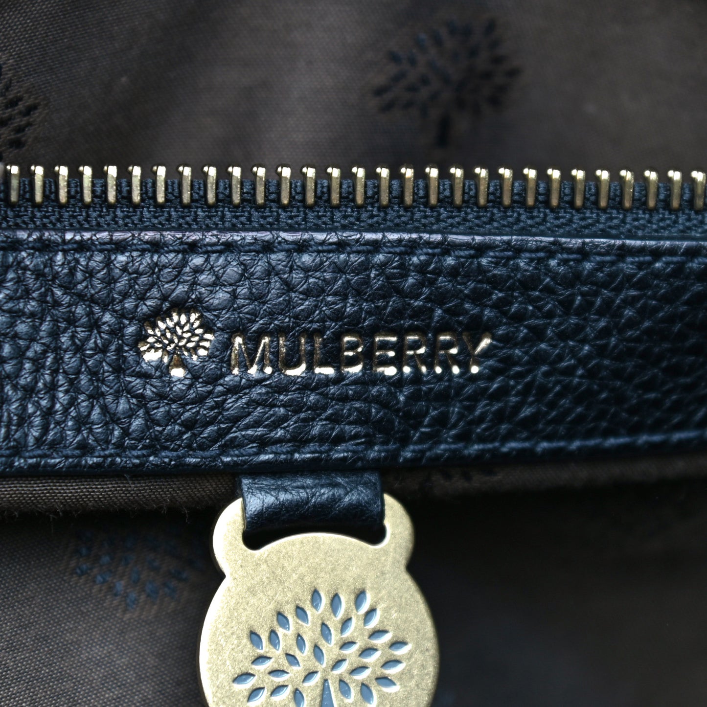 Natural Leather Small Bayswater Black