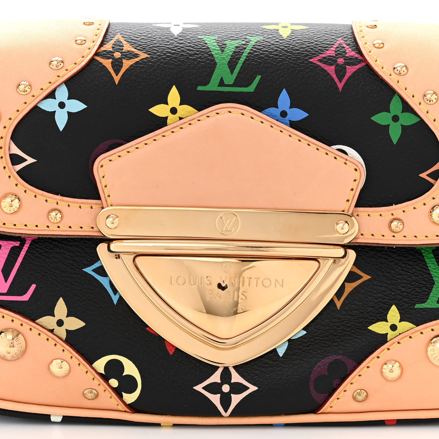 Louis Vuitton Monogram Multicolor Marilyn Black 7 of 11