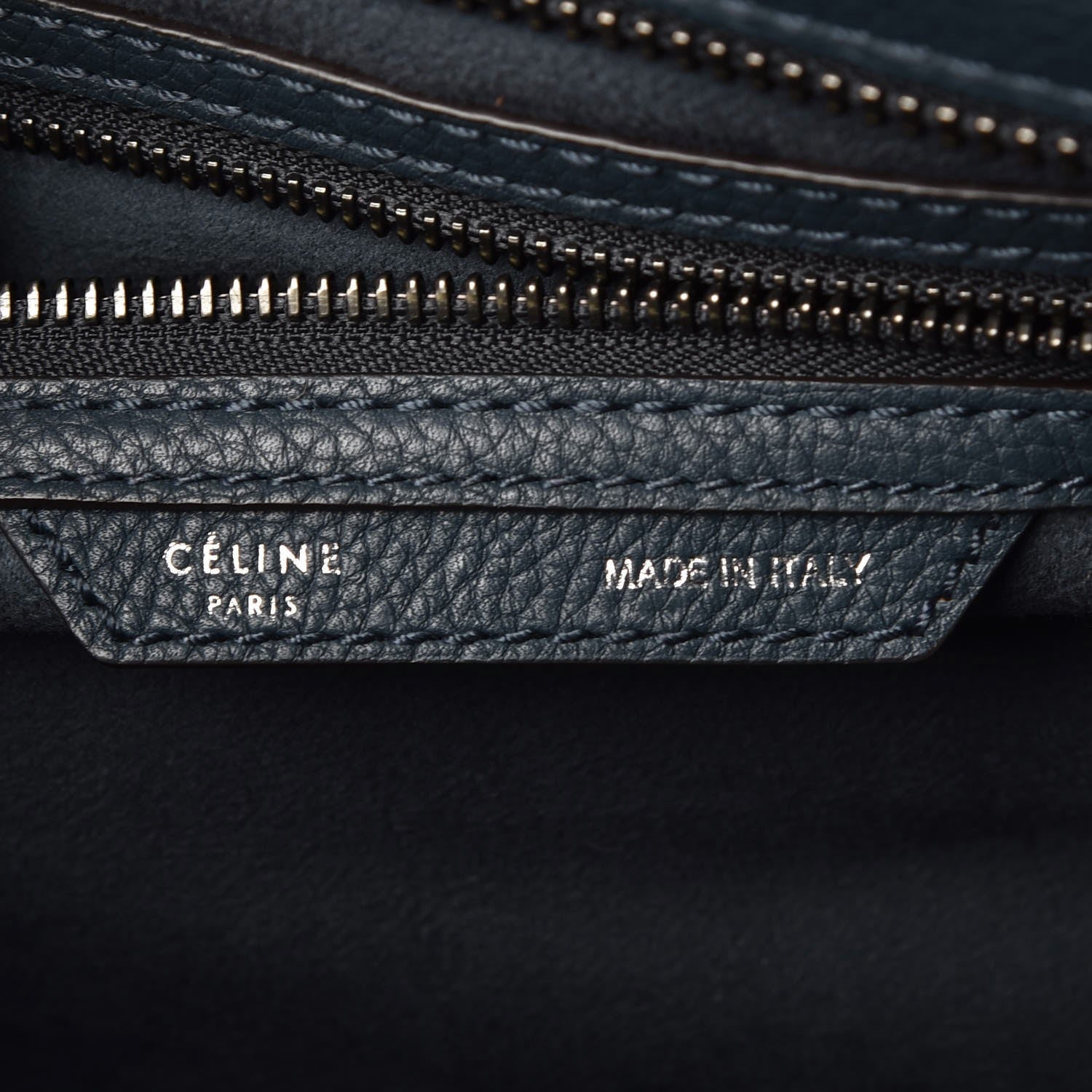 Celine Drummed Calfskin Mini Luggage Orage 7 of 7