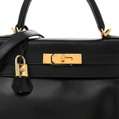 Hermes Box Kelly Retourne 28 Black 8 of 14