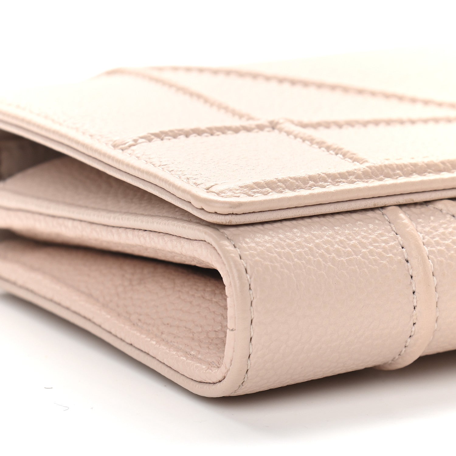 Christian Dior Grained Calfskin Diorama Croisiere Chain Wallet Rose Poudre 8 of 9
