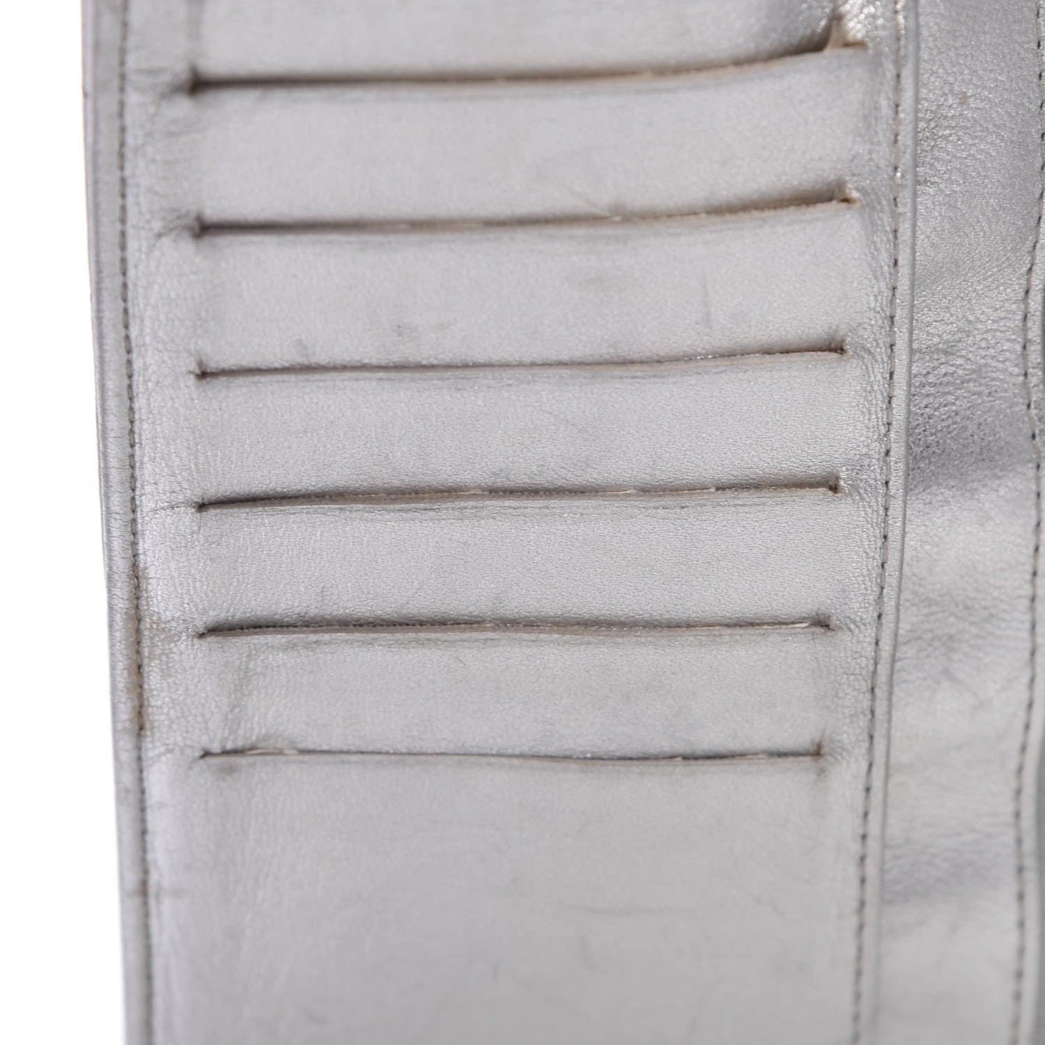 Chanel Metallic Lambskin Quilted Reissue Wallet Silver 18 of 22