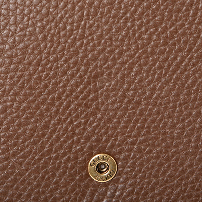 Gucci Cellarius Calfskin GG Marmont Chain Wallet Nut Brown 10 of 13