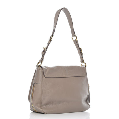 Prada Vitello Daino Flap Shoulder Bag Argilla 3 of 7