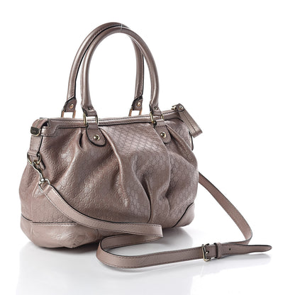 Gucci Metallic Microguccissima Medium Sukey Top Handle Bag Dark Cipria 3 of 11