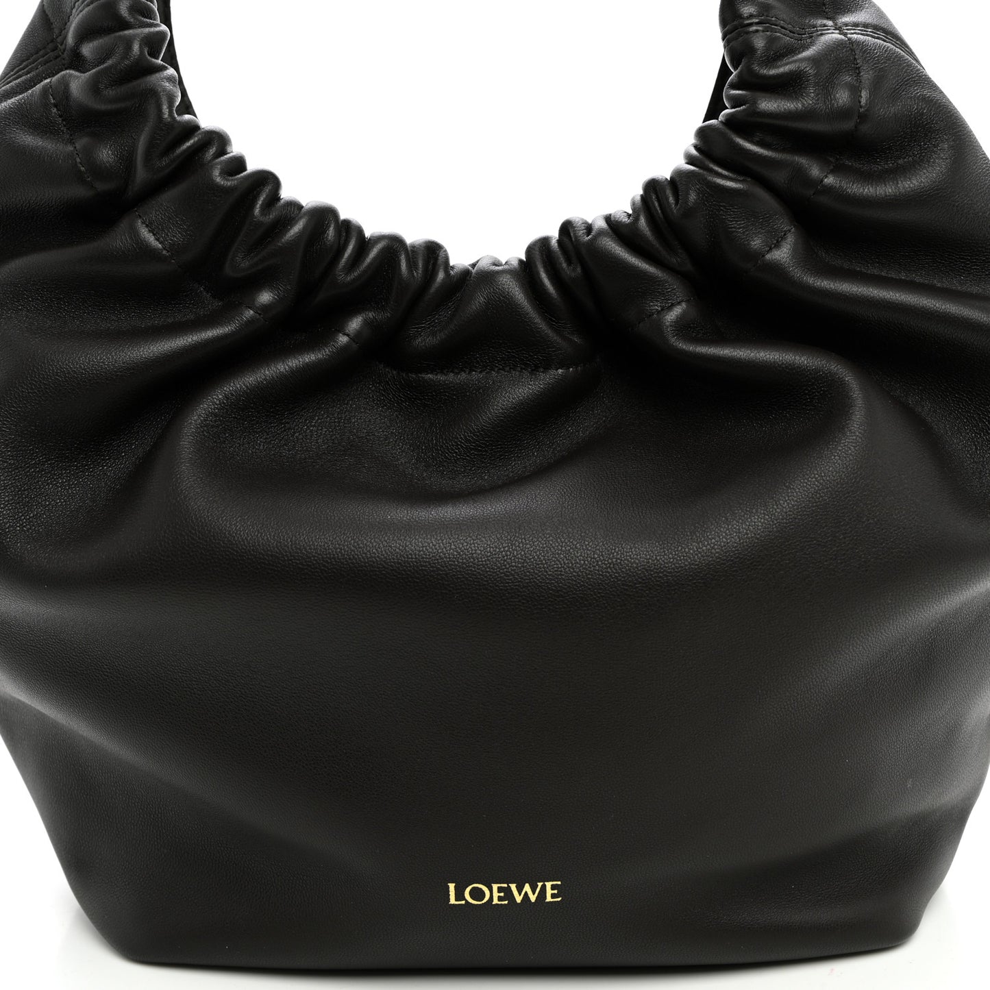 Nappa Small Squeeze Bag Chocolate
