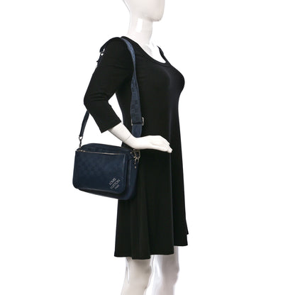 Louis Vuitton Damier Graphite Infini 3D Trio Messenger Blue 2 of 13