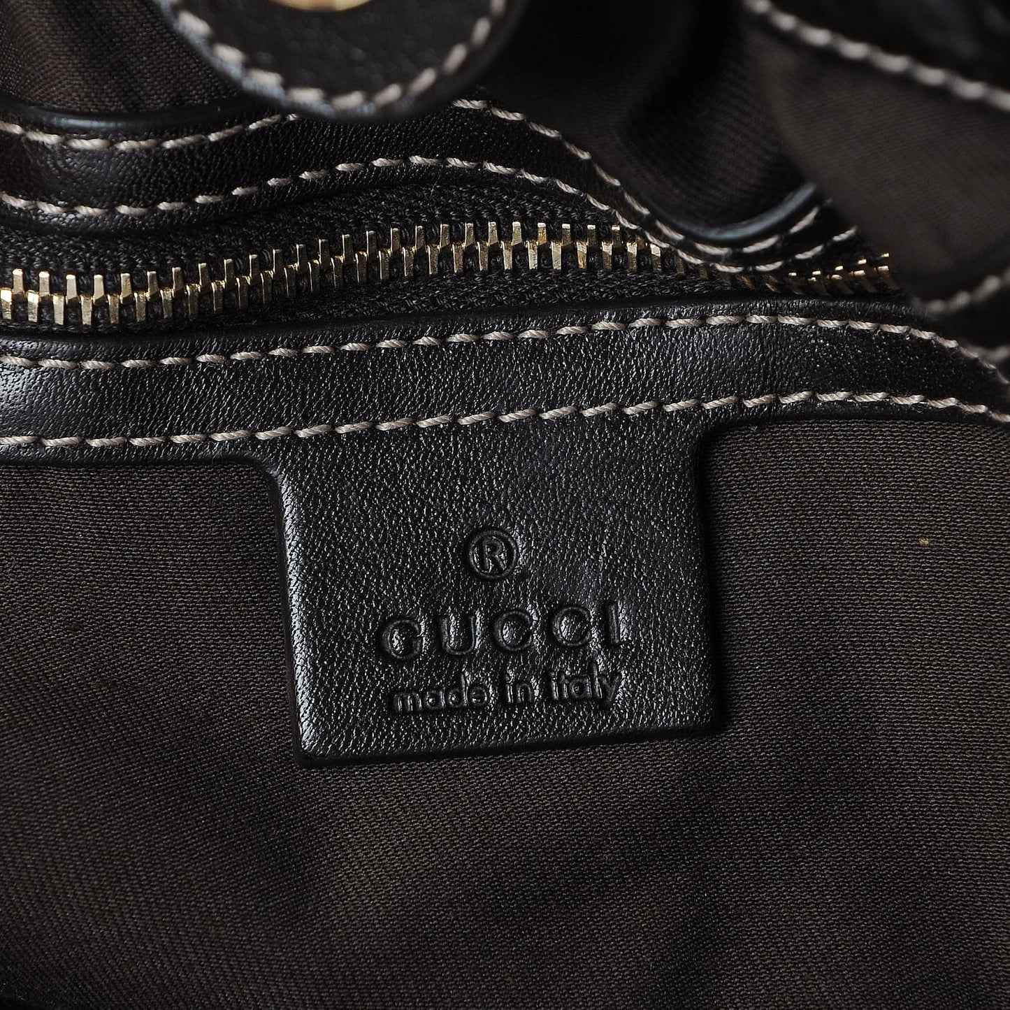 Monogram Studded Pelham Tote Dark Brown