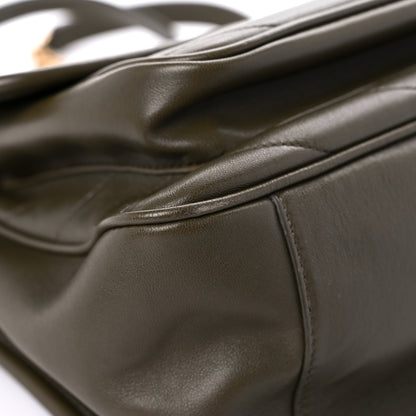 Saint Laurent Lambskin Matelasse Monogram Medium Niki Chain Satchel Seaweed 9 of 13