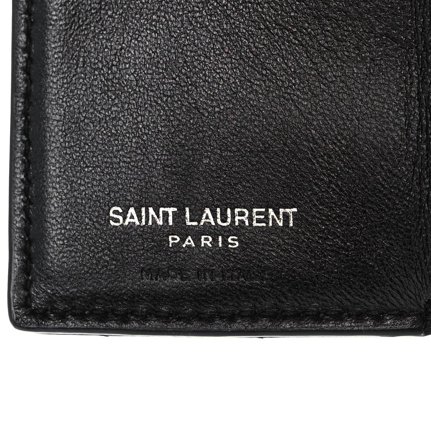 Lambskin Y Quilted Monogram Loulou Tiny Wallet Black