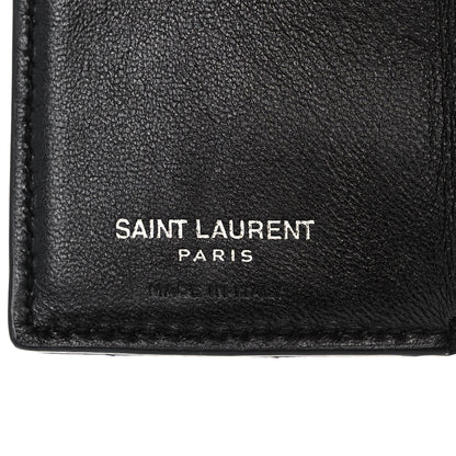 Saint Laurent Lambskin Y Quilted Monogram Loulou Tiny Wallet Black 7 of 12