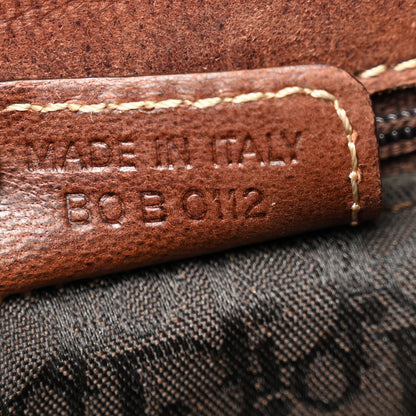 Christian Dior Canvas Calfskin Saddle Bowler Natural Brown 7 of 17